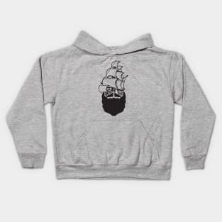 Pirate Beard Kids Hoodie